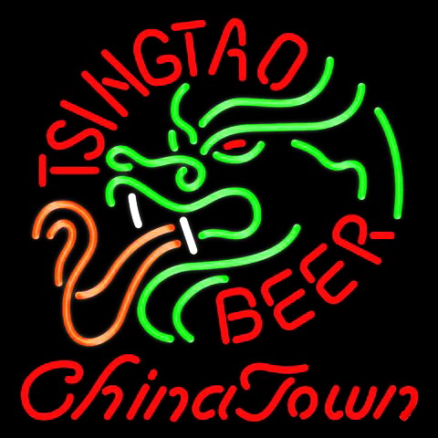 Tsingtao Beer Chinatown Neon Sign